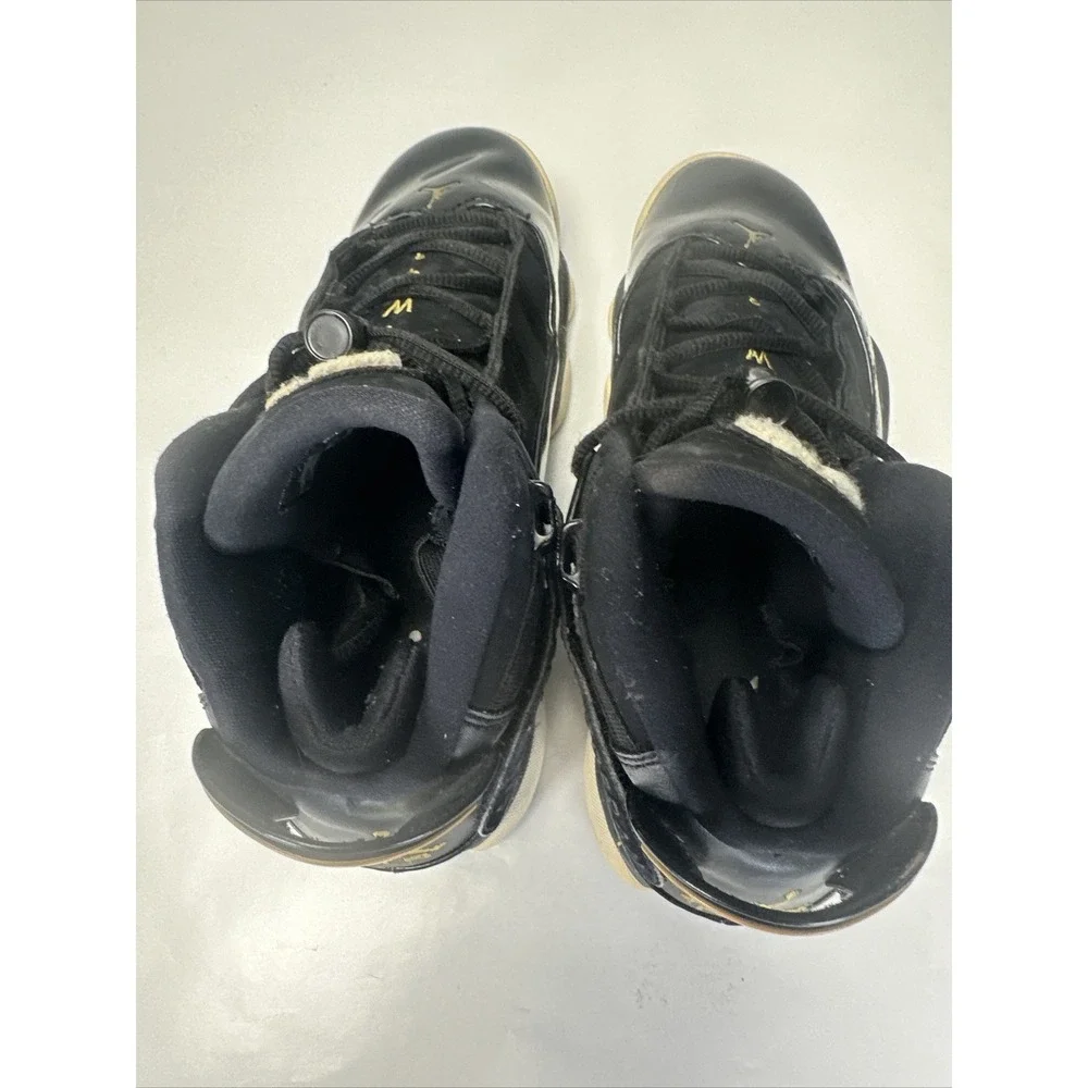 Nike Air Jordan 6 Rings Black Metalic Gold 322992-007 Basketball Shoes‎ 8